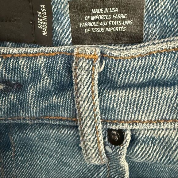 Denim X Alexander Wang Light Blue Straight Leg Jean Women 28 - Picture 7 of 9